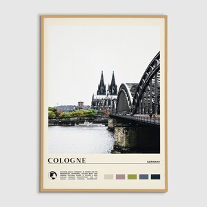 Digital Oil Paint, Cologne Print, Cologne Wall Art, Cologne Poster, Cologne Photo, Cologne Poster Print, Cologne Wall Decor, Germany Poster