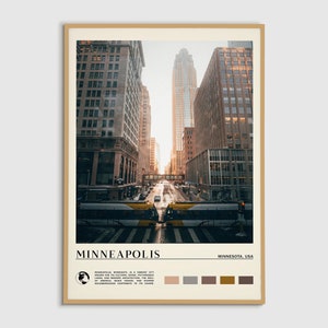 Digital Oil Paint, Minneapolis Print, Minneapolis Art, Minneapolis Poster, Minneapolis Photo, Minneapolis Poster Print, Minneapolis Decor