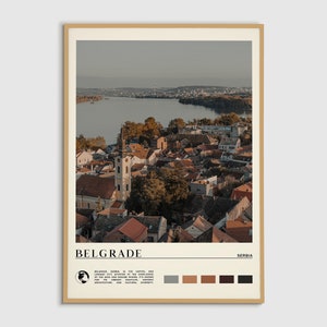 Digital Oil Paint, Belgrade Print, Belgrade Wall Art, Belgrade Poster, Belgrade Photo, Belgrade Poster Print, Belgrade Wall Decor, Serbia