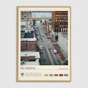 Digital Oil Paint, Memphis Print, Memphis Wall Art, Memphis Poster, Memphis Photo, Memphis Poster Print, Memphis Wall Decor, Tennessee Print