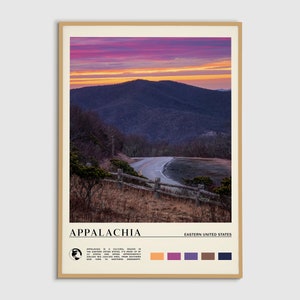 Digital Oil Paint, Appalachia Print, Appalachia Wall Art, Appalachia Poster, Appalachia Photo, Appalachia Poster Print, Appalachia Decor