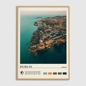 Digital Oil Paint, Dublin Print, Dublin Wall Art, Dublin Poster, Dublin Photo, Dublin Poster Print, Dublin Wall Decor, Ireland Poster Print