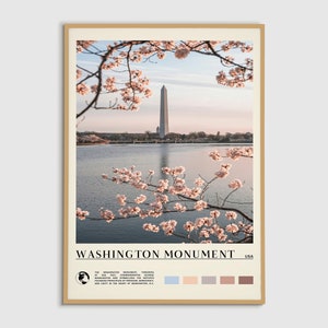 Digitale olieverf, Washington Monument-afdruk, Washington Monument-kunst, Washington Monument-poster, Washington Monument-foto