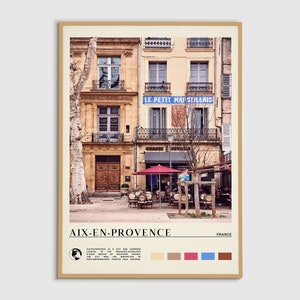 Peinture numérique à l'huile, impression Aix-en-Provence, art mural Aix-en-Provence, affiche Aix-en-Provence, photo Aix-en-Provence, décoration Aix-en-Provence