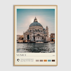 Digital Oil Paint, Venice Print, Venice Wall Art, Venice Poster, Venice Photo, Venice Poster Print, Venice Wall Decor, Italy Poster Print