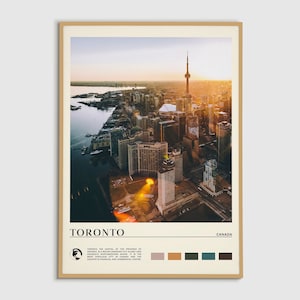 Digital Oil Paint, Toronto Print, Toronto Wall Art, Toronto Poster, Toronto Photo, Toronto Poster Print, Toronto Wall Decor, Canada Print