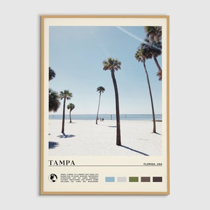 Digital Oil Paint, Tampa Print, Tampa Wall Art, Tampa Poster, Tampa Photo, Tampa Poster Print, Tampa Wall Decor, Florida Poster Print, USA