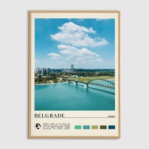 Digital Oil Paint, Belgrade Print, Belgrade Wall Art, Belgrade Poster, Belgrade Photo, Belgrade Poster Print, Belgrade Wall Decor, Serbia