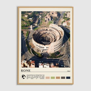 Digital Oil Paint, Rome Print, Rome Wall Art, Rome Poster, Rome Photo, Rome Poster Print, Rome Wall Decor, Roma Print, Italy Poster Print