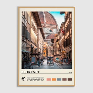 Digitale olieverf, Florence-afdruk, Florence-muurkunst, Florence-poster, Florence-foto, Florence-poster, Florence-muurdecoratie, Italië