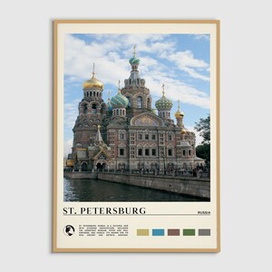 Digital Oil Paint, St. Petersburg Print, St. Petersburg Wall Art, St. Petersburg Poster, St. Petersburg Photo, St. Petersburg Decor, Russia
