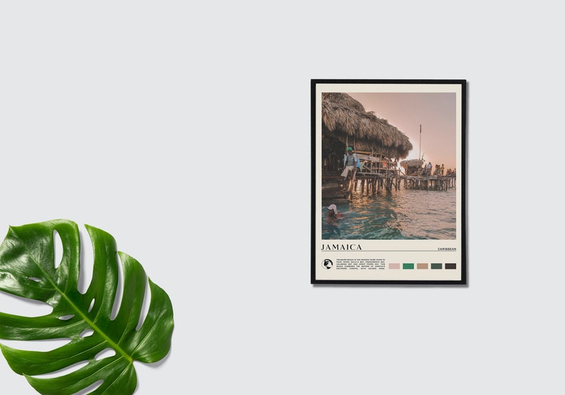 Digital Oil Paint, Jamaica Print, Jamaica Wall Art, Jamaica Poster, Jamaica Photo, Jamaica