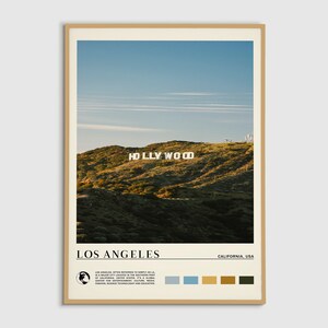 Digital Oil Paint, Los Angeles Print, Los Angeles Wall Art, Los Angeles Poster, Los Angeles Photo, Los Angeles Poster Print, California