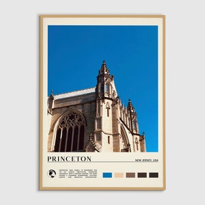 Digital Oil Paint, Princeton Print, Princeton Wall Art, Princeton Poster, Princeton Photo, Princeton Poster Print, New Jersey Poster Print