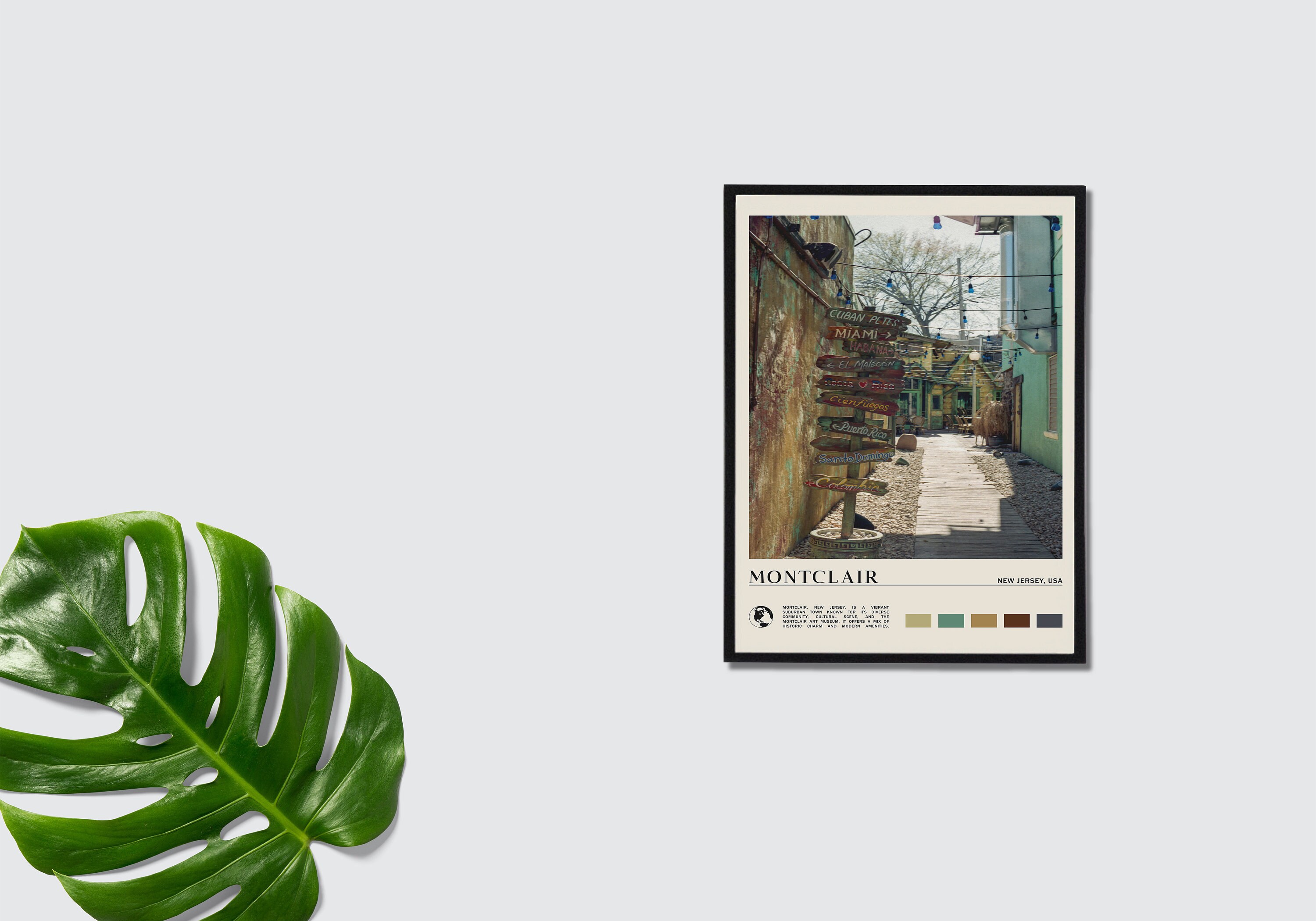 Digital Oil Paint, Montclair Print, Montclair Wall Art, Montclair