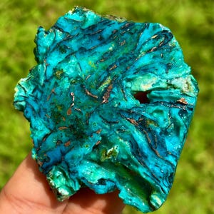 クリソコラカルセドニーカボション：インドネシア産天然銅宝石 - Etsy 日本