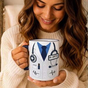 Personalized Doctor Mug, Custom Physician Gift, Medical Graduation Cup, Nurse Practitioner Coffee Mug