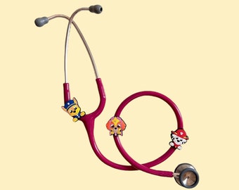 Paw Patrol Stethoscope Charms - Cute Pediatric Medical Accessories