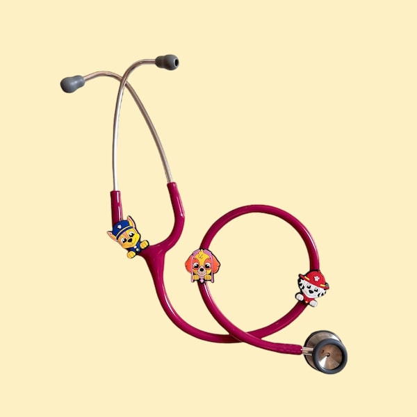 Breloques stéthoscope Pat'Patrouille - Accessoires médicaux pédiatriques mignons