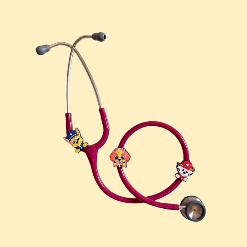 Paw Patrol Stethoscope Charms Cute Pediatric Medical Accessories Etsy