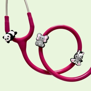 Wild Animal Stethoscope Charm for Pediatricians, Nurses and Veterinarians, Pediatric Stethoscope Accessory, Child-Friendly Doctor Gift