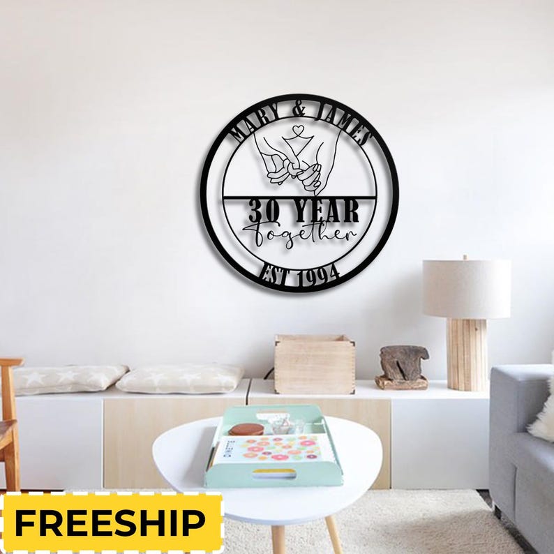 Personalized Anniversary Gifts for Parents/engagement Metal Sign