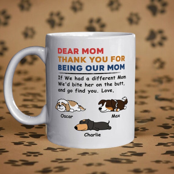 Personalized Bite The Butt Dog Lover Coffee Mug Mug, Pet Mugs Dog Mom Mug Personalized Cat Dad Mug New Dog Mug, Gift For Dog Lover