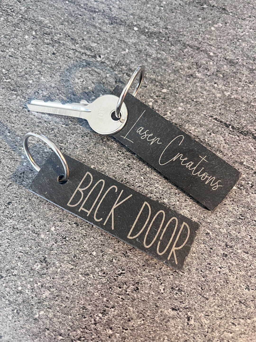 Personalised Slate Keyring Etsy UK