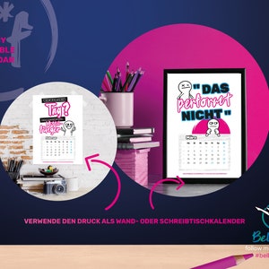 Druckbarer Kalender 2024 Work Meme Kalender 2024 Kalender - Etsy