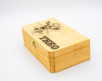 Spiderman - Themed Kids' Keepsake Box - Adorable Wooden Memory Box