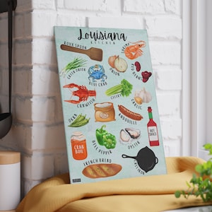 Tabla de cortar de vidrio para cocina de Luisiana, tabla de cortar de Luisiana, regalos de Luisiana