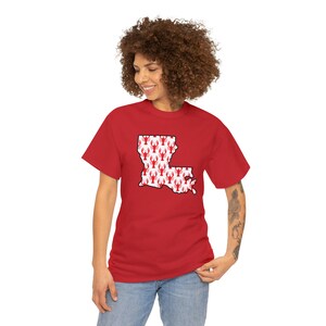 Louisiana Crawfish Tee, Louisiana T shirt, Louisiana Gift, Unisex Heavy Cotton Tee