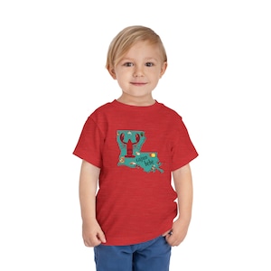 Louisiana Cajun Toddler Tee Shirt, Louisiana Kids, Toddler Short Sleeve Tee