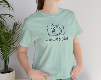 T-shirt fotografo, regalo fotografo, t-shirt fotografica, regalo fotografico, maglietta a maniche corte in jersey unisex