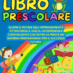 Libro prescolare per bambini, attività educative 3-6 anni, schede didattiche stampabili, impara a scrivere e contare PDF - 91 Pagine