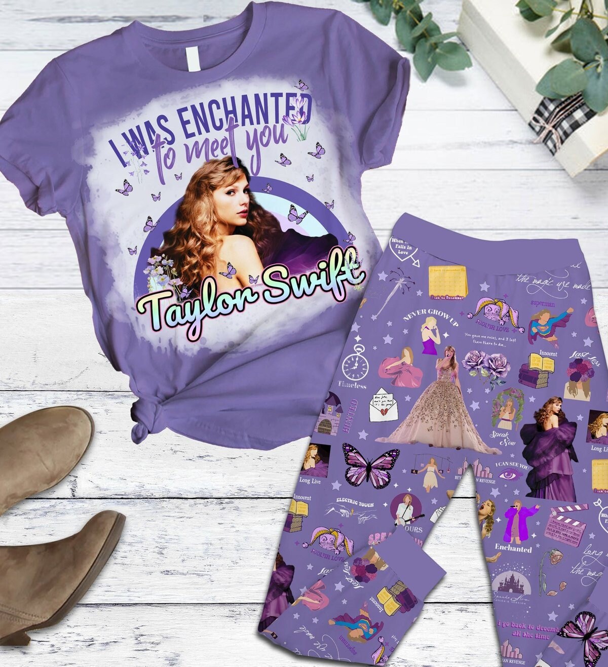 I Was Enchanted To Meet You Pajamas, Ts Speak Now Album Pajamas Set