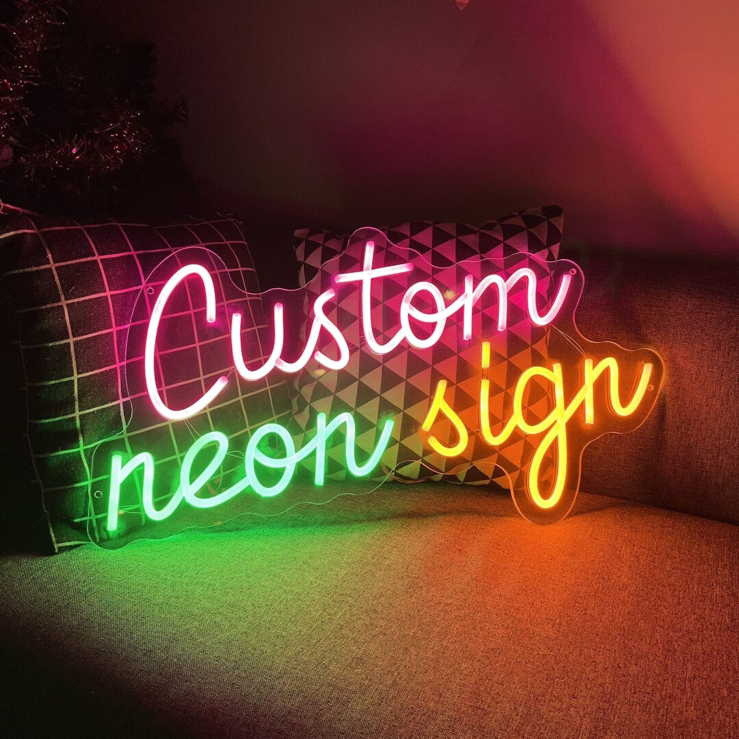 Neon Sign Custom Neon Light Aesthetic Custom Neon Etsy