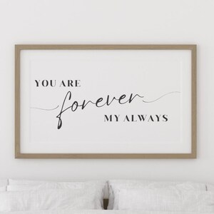 Print, Wall Décor, Quote, Poster, Wall Art Quote, Typography Print, Digital Download, Digital Print, Wall Art, Printable Quote, Forever Sign