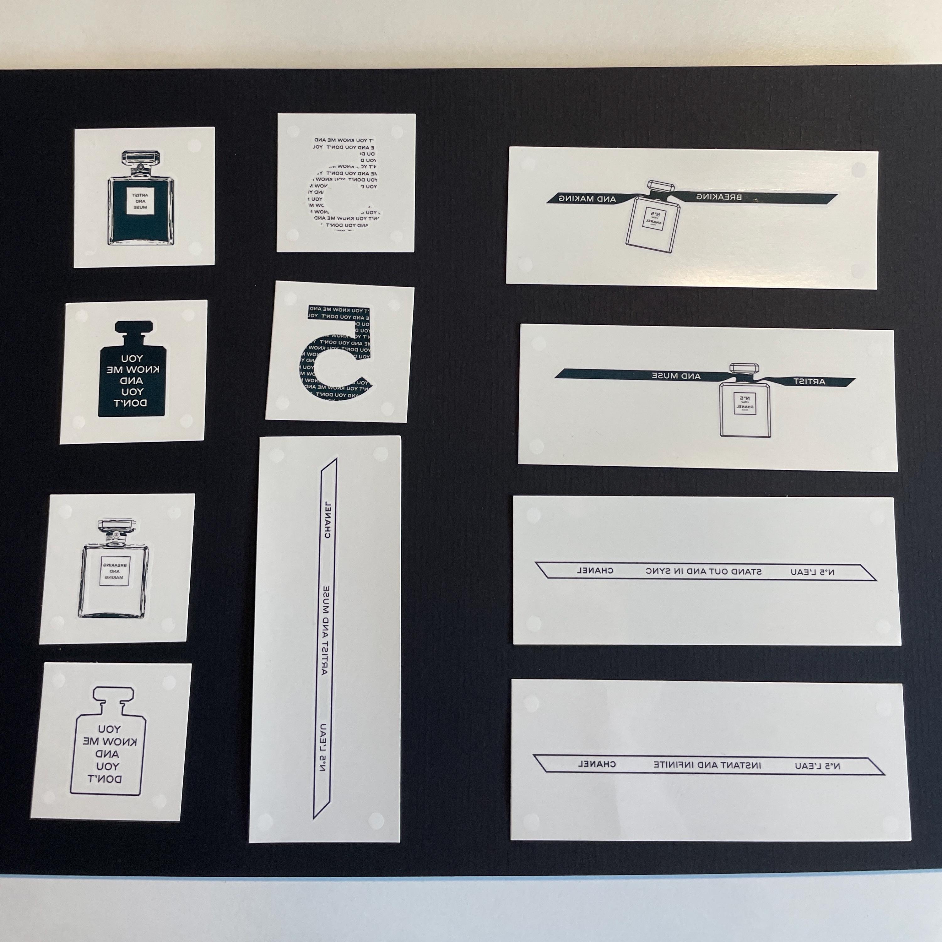 シャネル タトゥーシール 11 枚セット、2000 年代 No.5 ロー ドゥ