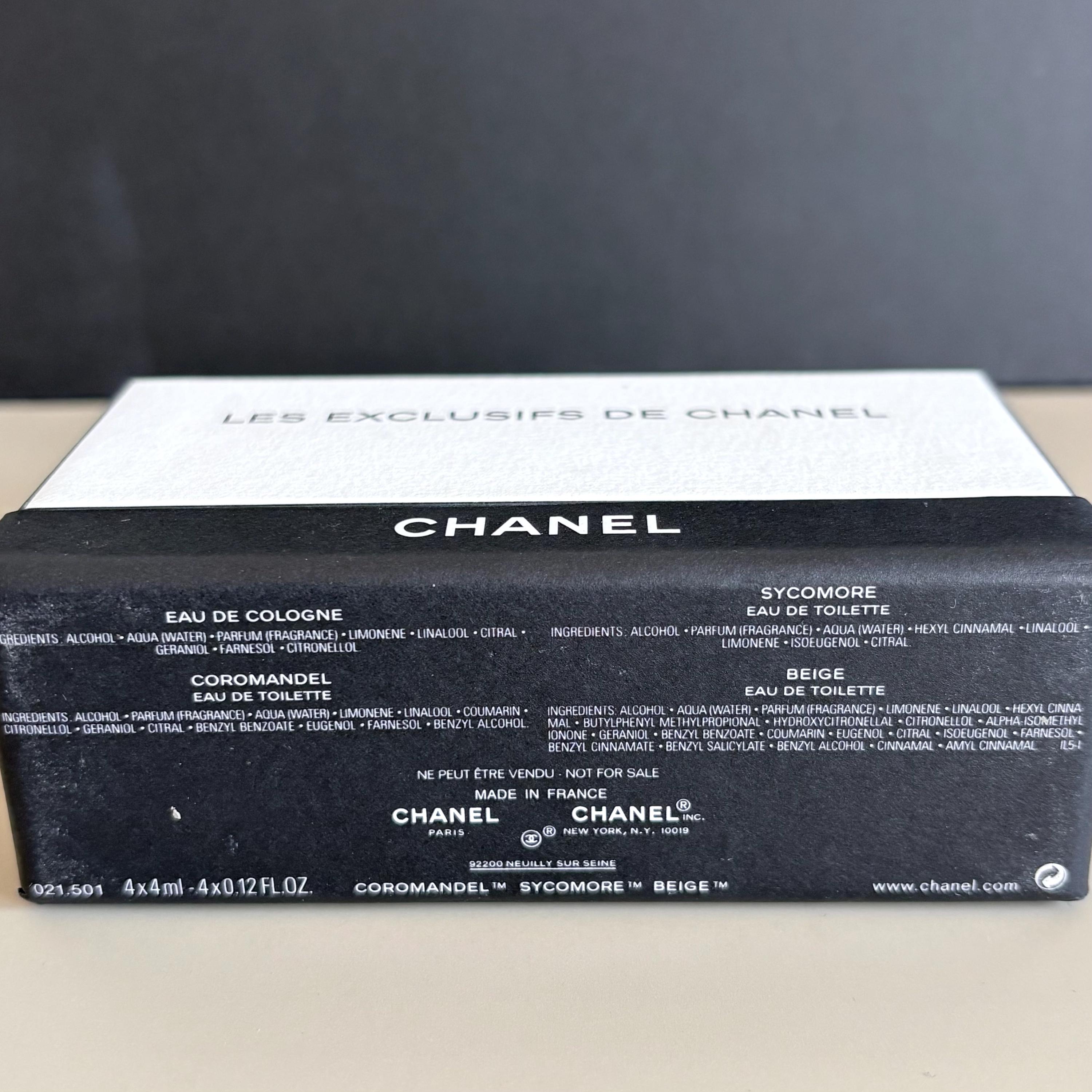 Chanel Les Exclusifs Mini Perfume Set Coromandel Sycomore Beige