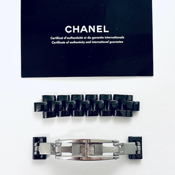 Chanel J12 Watch Clasp With 12 Ceramic Links Black Swiss Made