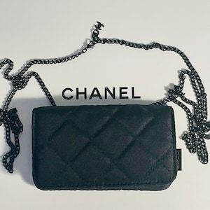 Chanel Rouge Coco Mini Beutel VIP-Tasche schwarze Guilted CC-Kette, authentisch, Vintage