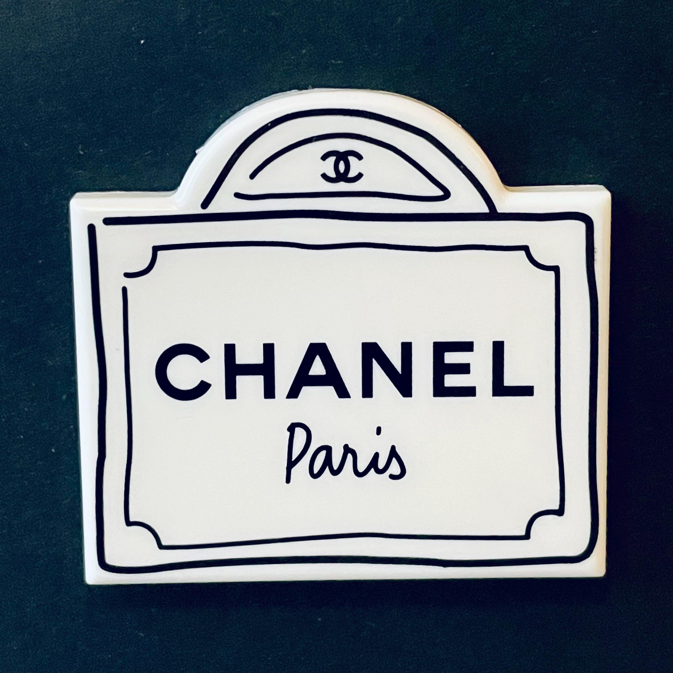 Rare Vintage CHANEL Resin Magnet Brooch – Collectible VIP Gift in