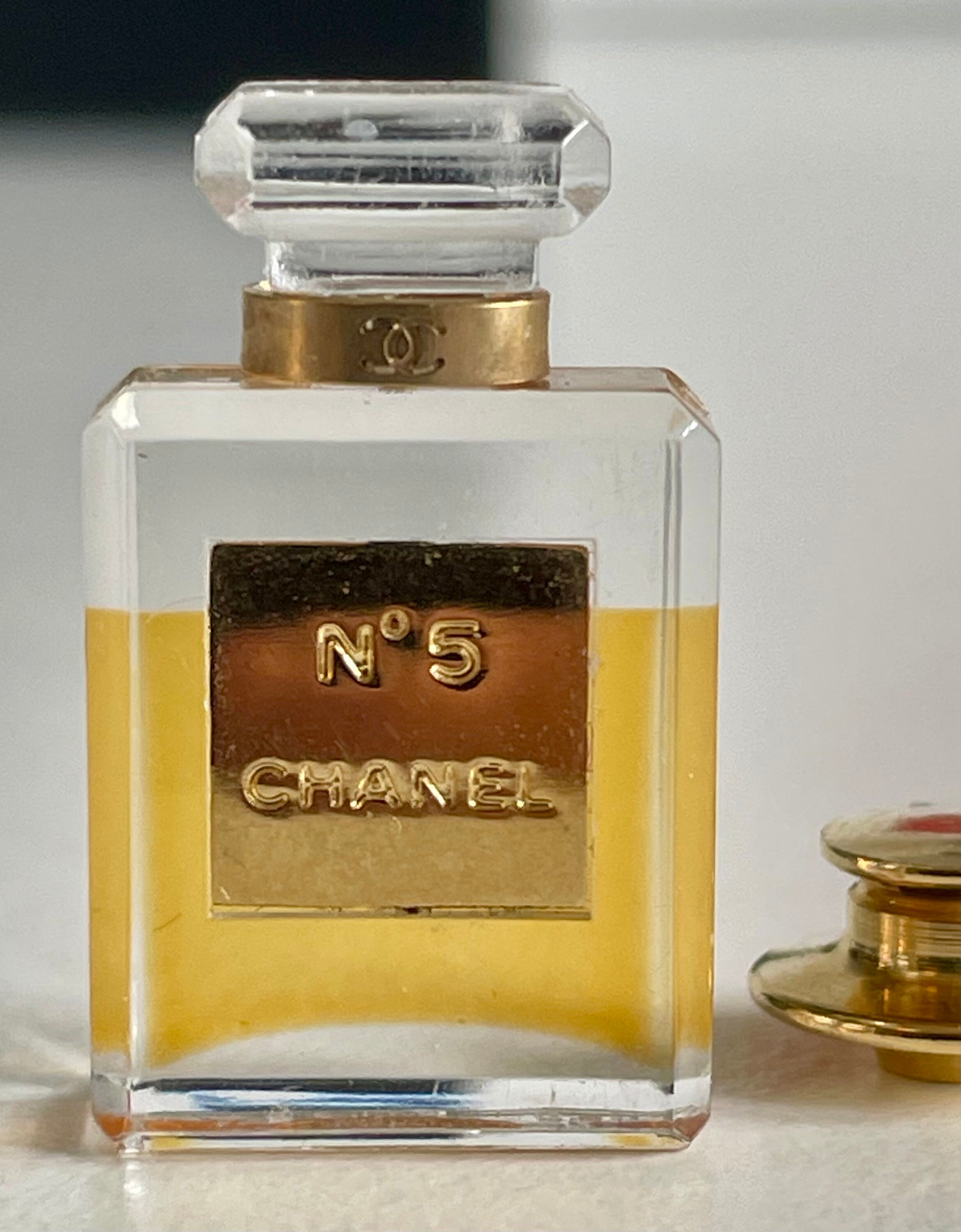 Chanel Iconic No 5 Perfume Bottle Pin Brooch, Vintage, Authentic
