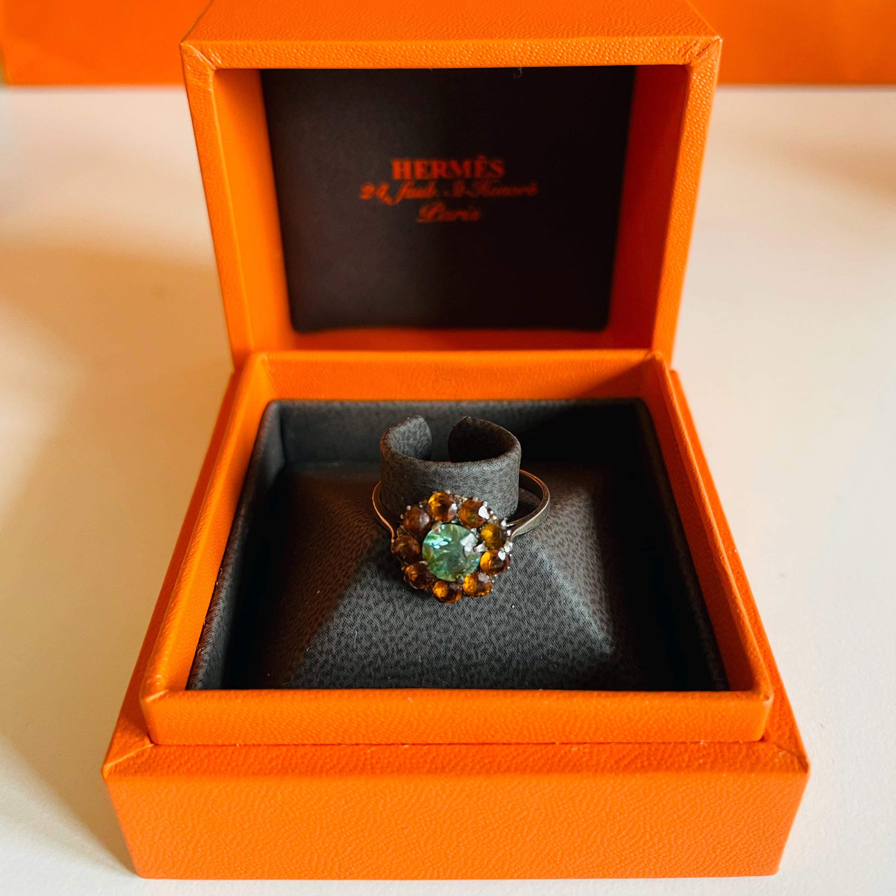 お歳暮 Ring Orange HERMÈS Vintage Box Saint-honoré Faubourg 24 – 小物