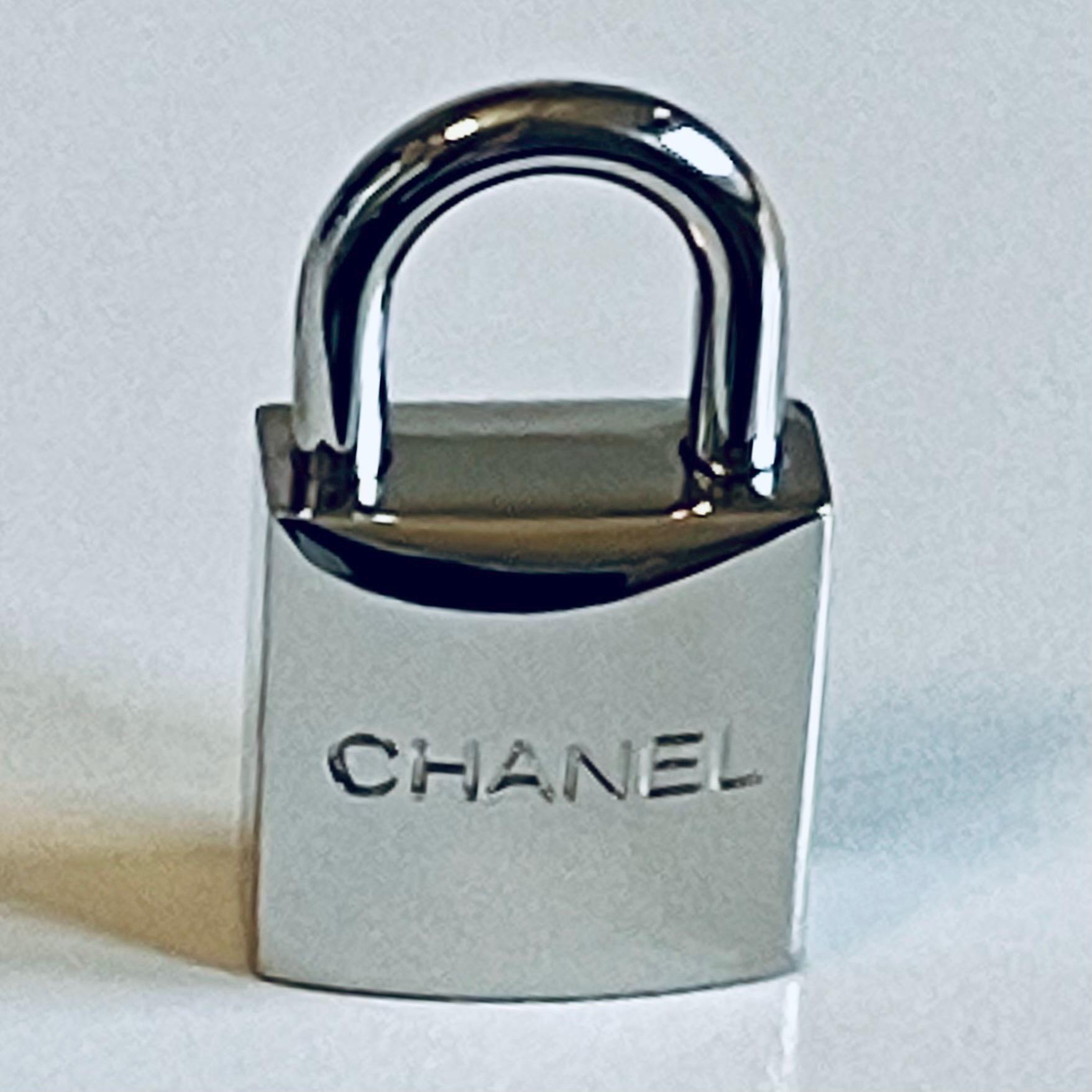 Authentic CHANEL Padlock With Keys – CC Logo Lock in Original Box