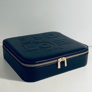 Chanel zwarte make-uptas van imitatieleer, vintage, zeldzaam, authentiek