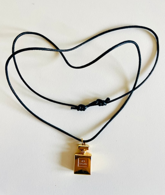 Chanel Necklace With No 5 Perfume Bottle Charm, Authentic, Vintage