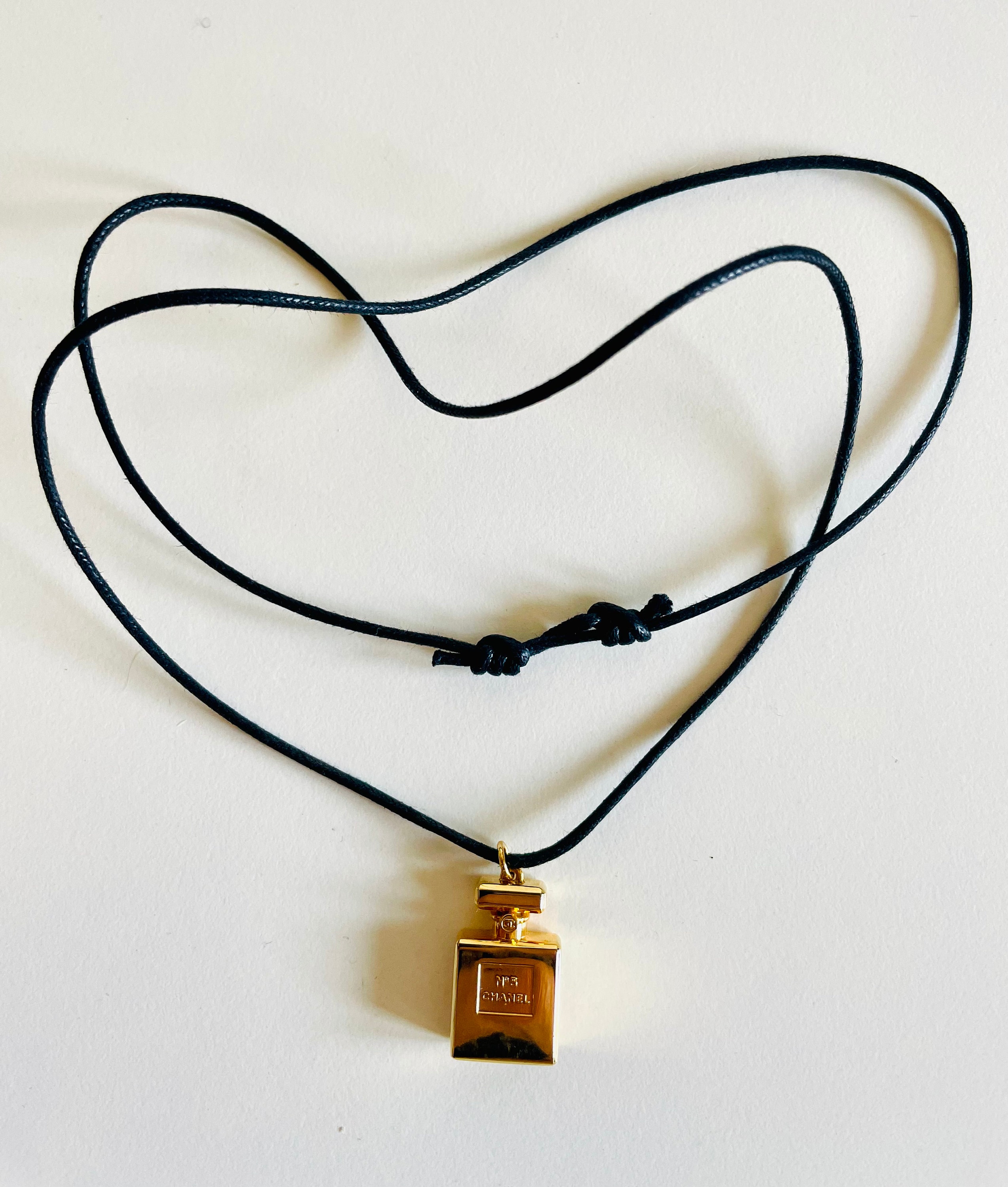 Chanel Necklace With No 5 Perfume Bottle Charm, Authentic, Vintage