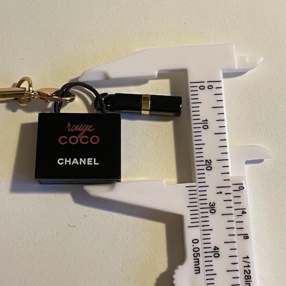 CHANEL BLACK 手鏡み　ルージュCOCOキーリング Authentic Rare Exclusive Gift Chanel ROUGE COCO Lipstick Phone